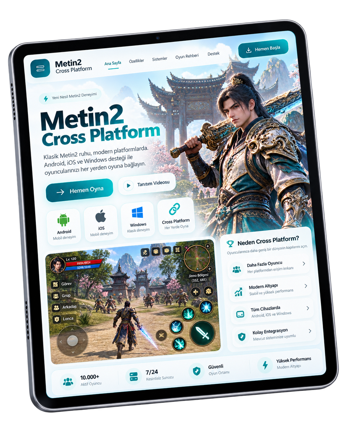 Metin2 Cross Platform tablet sürümü