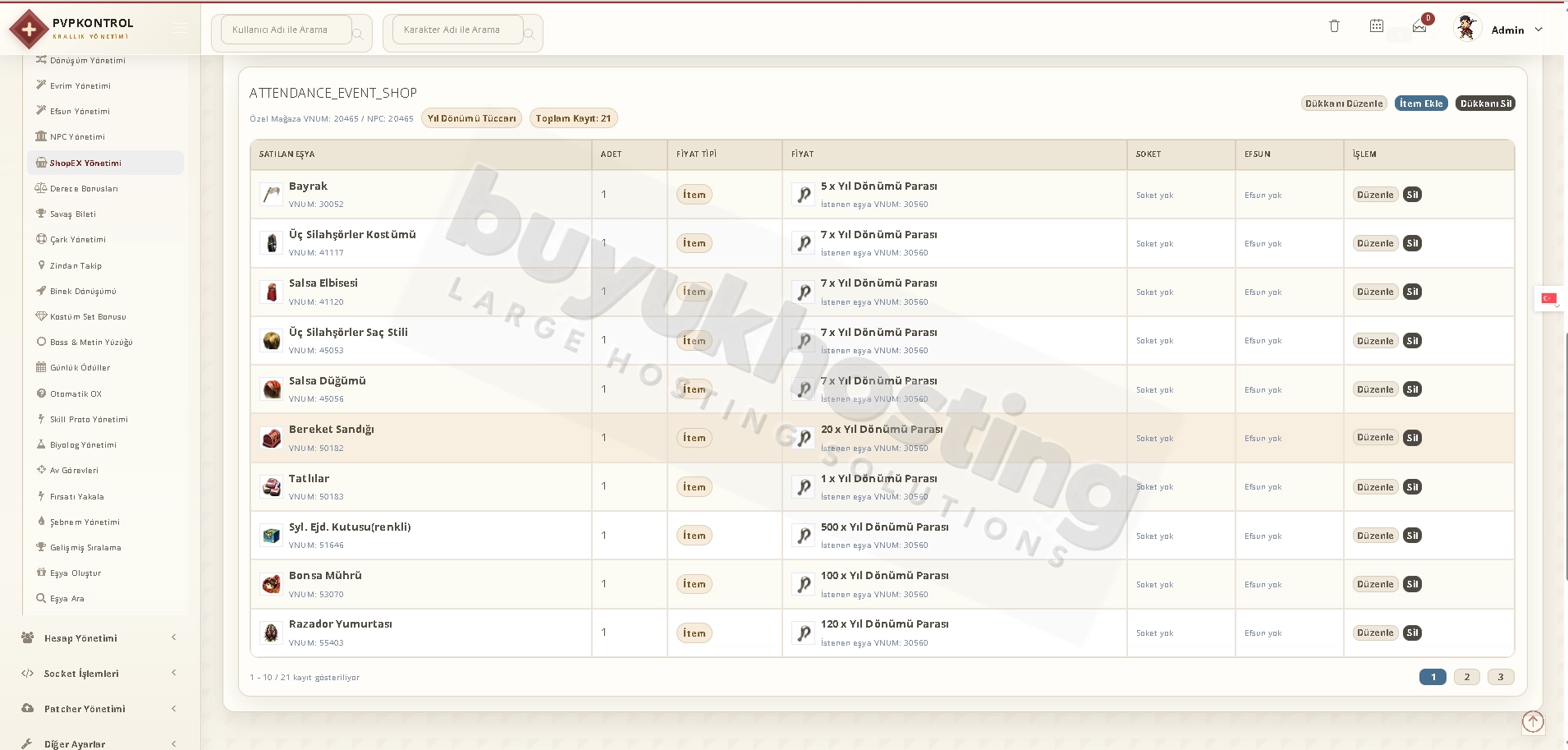 ShopEx Yönetimi (2/4) ShopEx Yönetimi ekran görüntüsü 2/4