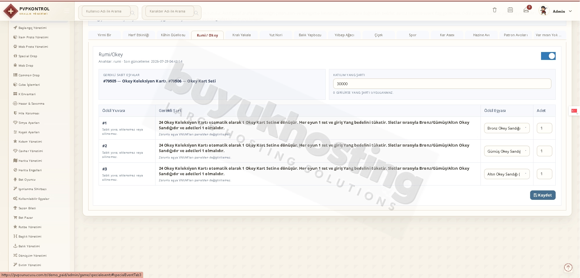 Özel Etkinlikler (3/14) Özel Etkinlikler ekran görüntüsü 3/14