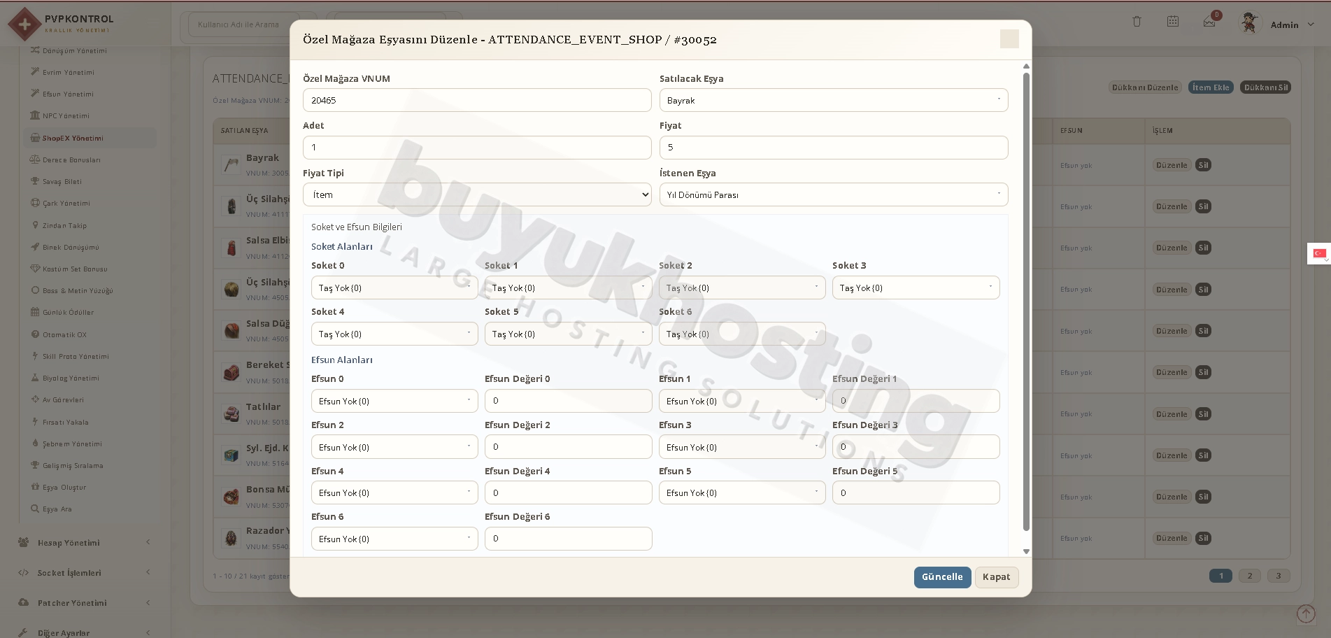 ShopEx Yönetimi (3/4) ShopEx Yönetimi ekran görüntüsü 3/4