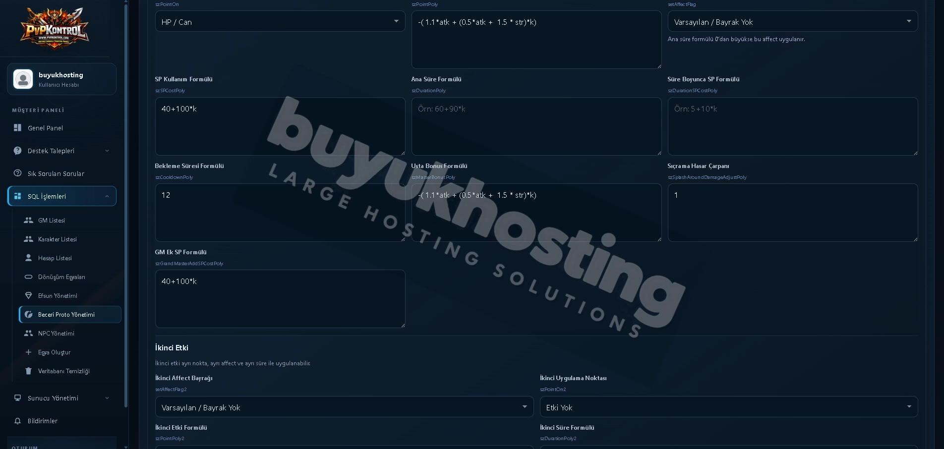 Kontrol Paneli Beceri Proto Yönetimi görseli 3