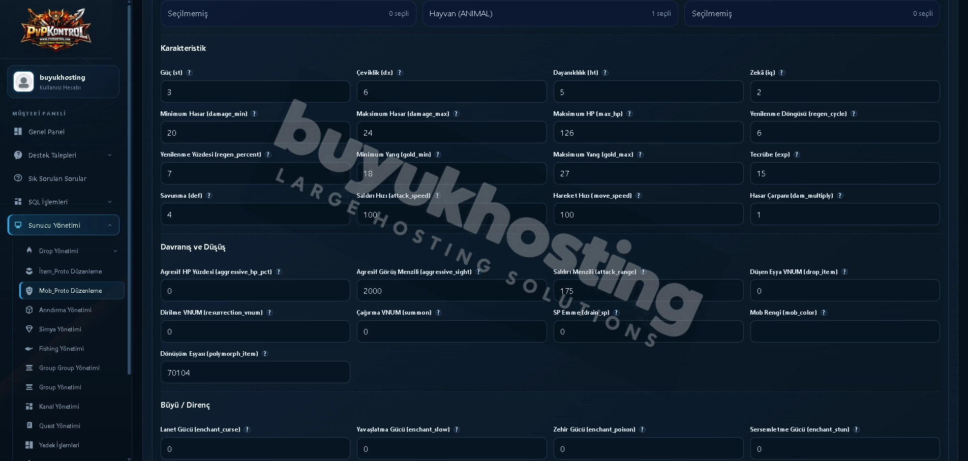 Kontrol Paneli Mob Proto TXT Düzenleme görseli 3