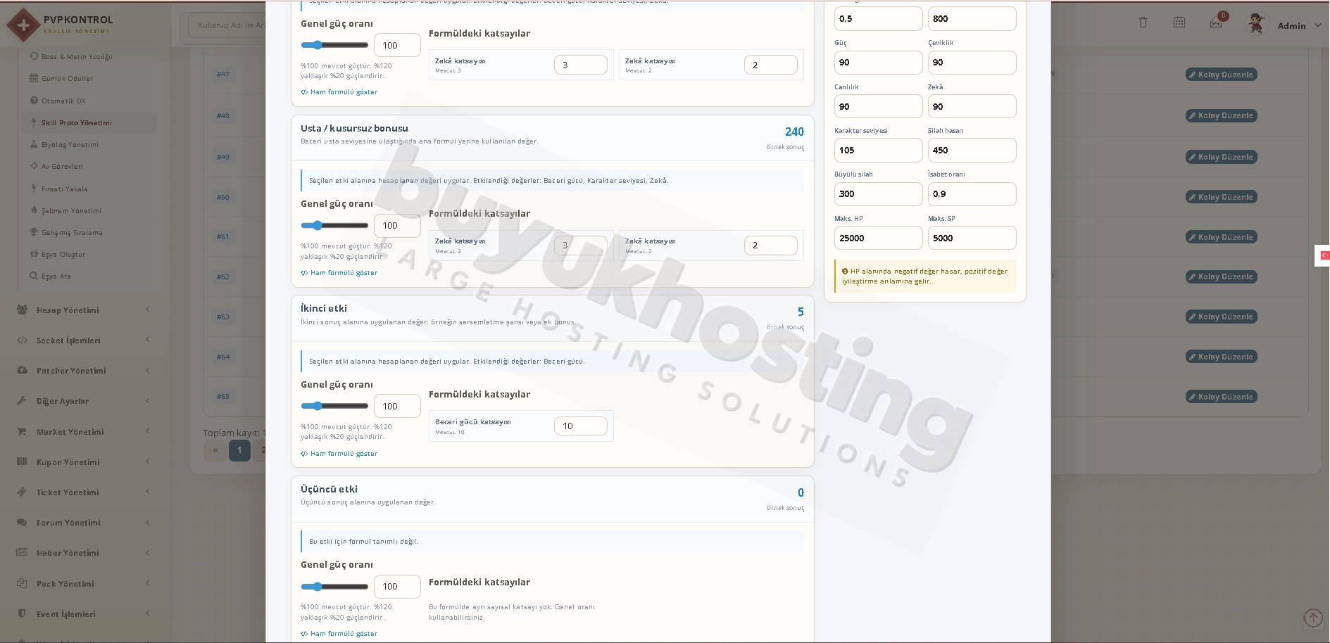 Skill Proto Yönetimi (5/14) Skill Proto Yönetimi ekran görüntüsü 5/14