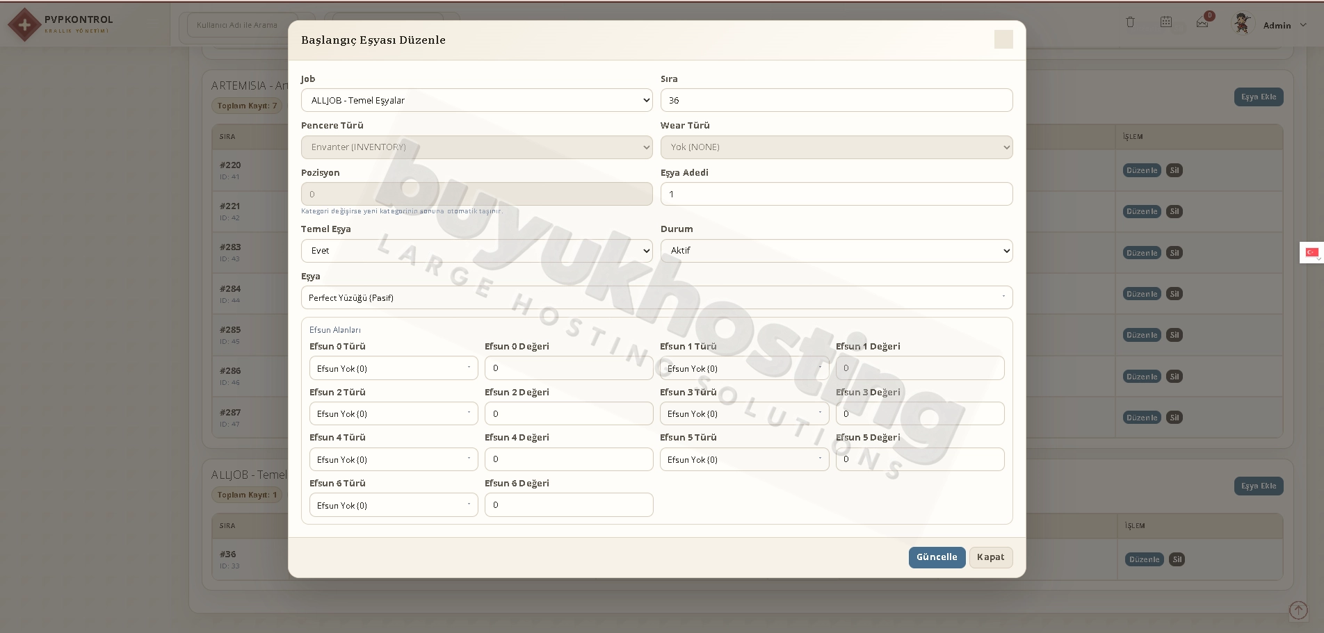 Başlangıç Ayarları (8/9) Başlangıç Ayarları ekran görüntüsü 8/9
