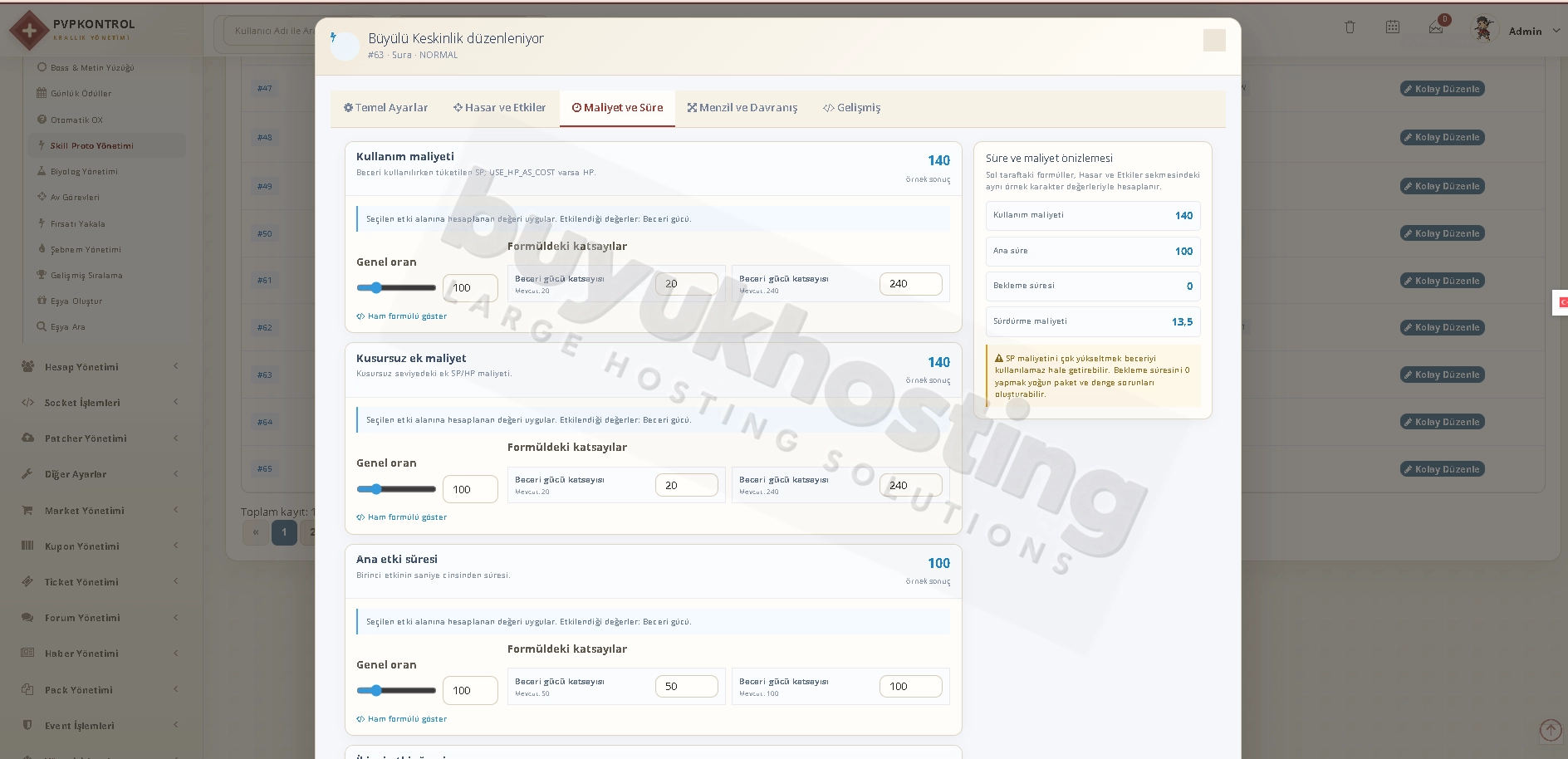 Skill Proto Yönetimi (8/14) Skill Proto Yönetimi ekran görüntüsü 8/14